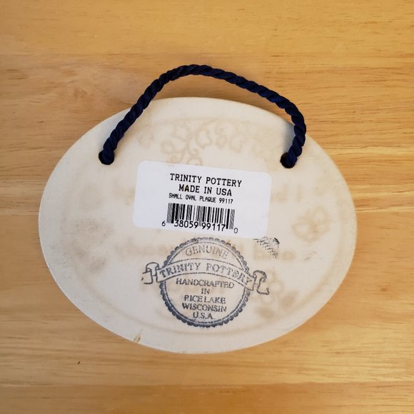 Trinity Pottery Oval Plaque: I barely survived yesterday and it's already today! - Picture 3 of 4